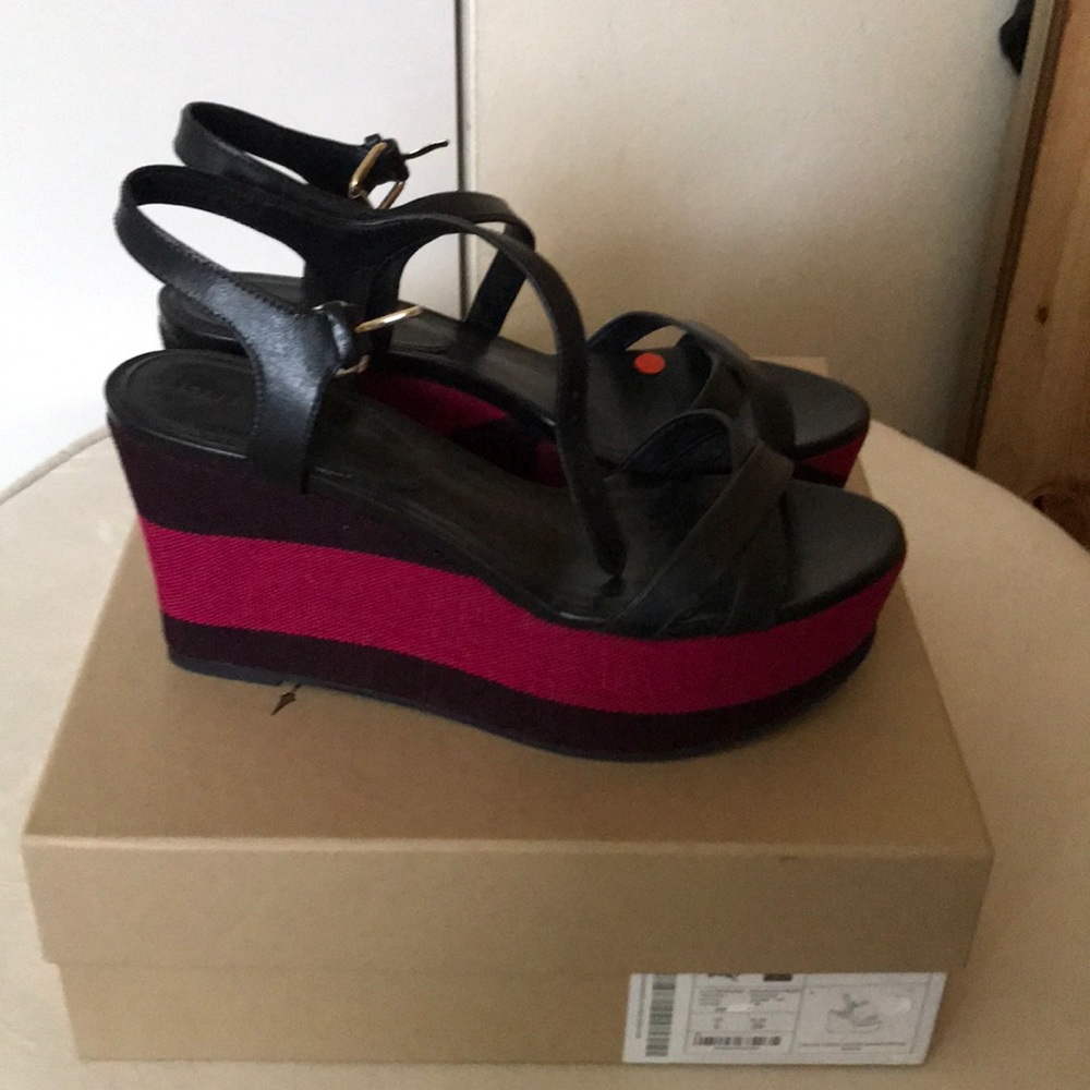 Burberry wedge heels